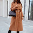 Long Sleeve Fashion Trench Coat - Woman`s Clothing