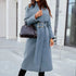 Long Sleeve Fashion Trench Coat - Woman`s Clothing