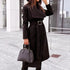 Long Sleeve Fashion Trench Coat - Woman`s Clothing