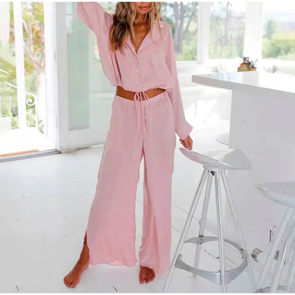Loose Fit Pyjama Set - Woman`s Clothing