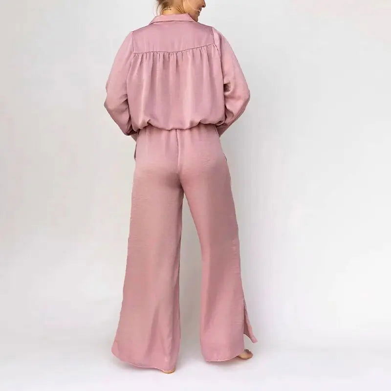 Loose Fit Pyjama Set - Woman`s Clothing