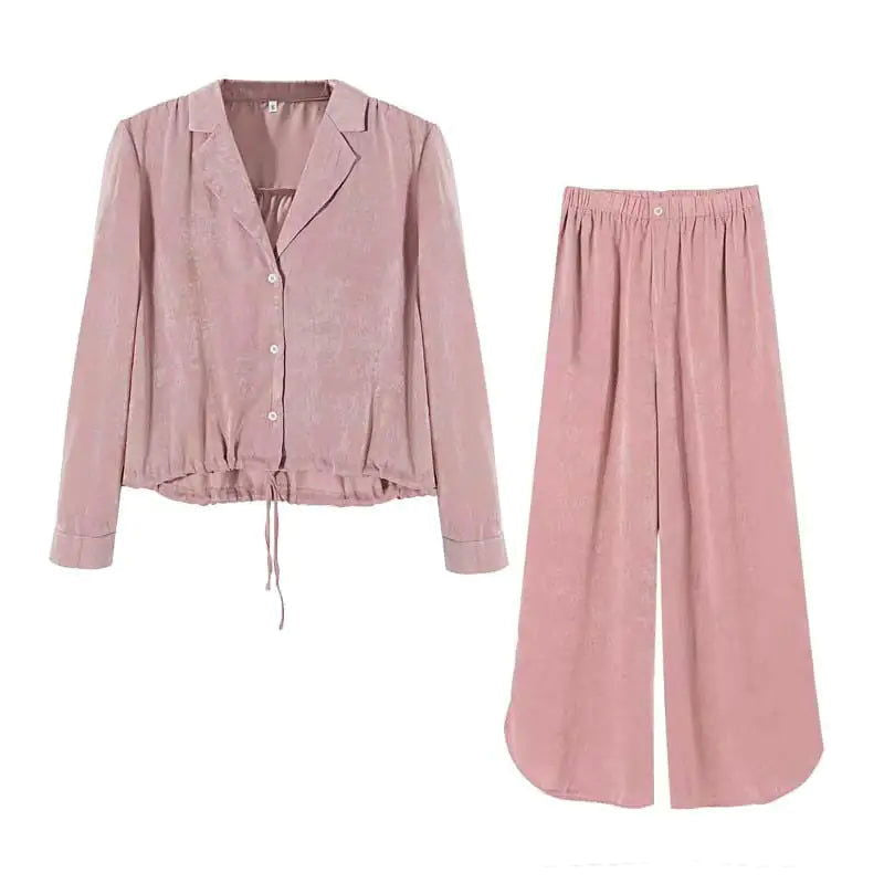 Loose Fit Pyjama Set - Woman`s Clothing