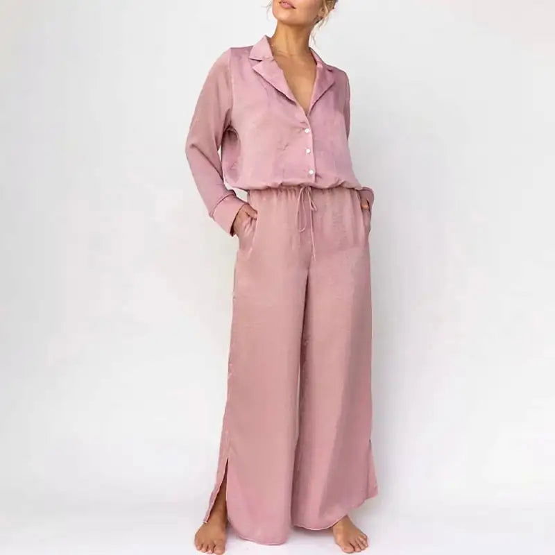 Loose Fit Pyjama Set - Woman`s Clothing
