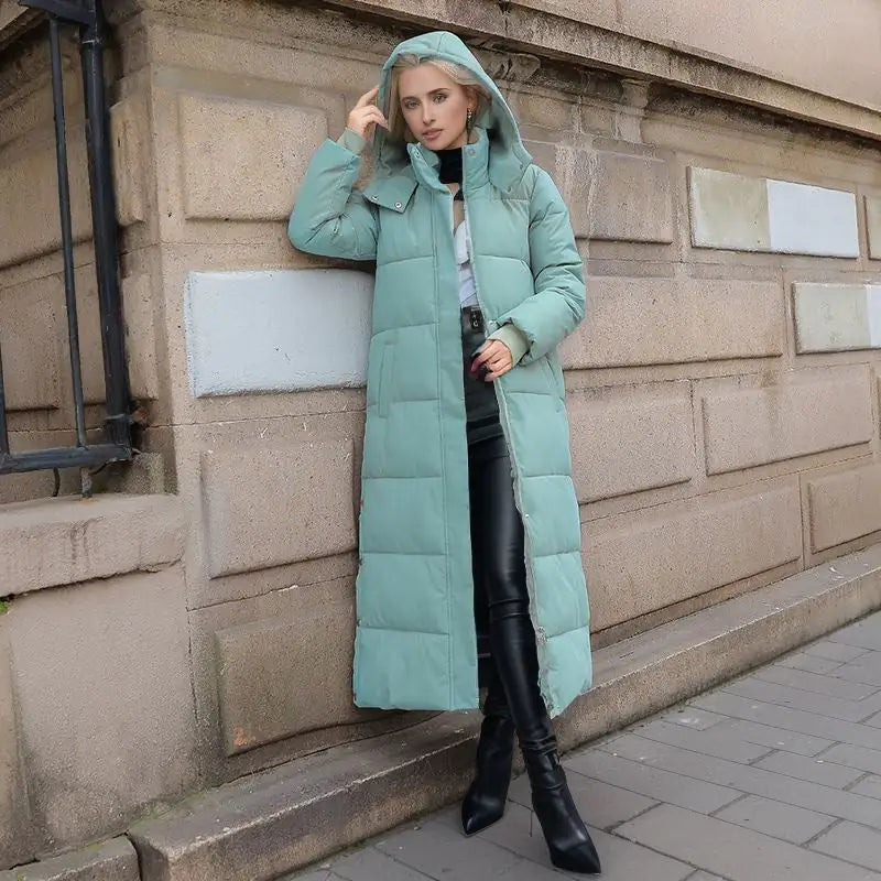 Lisa Long Winter Jacket With a Loose Fit - Woman`s Clothing