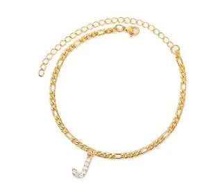 Initial Anklet Jewelry Accessory - Woman`s Clothing