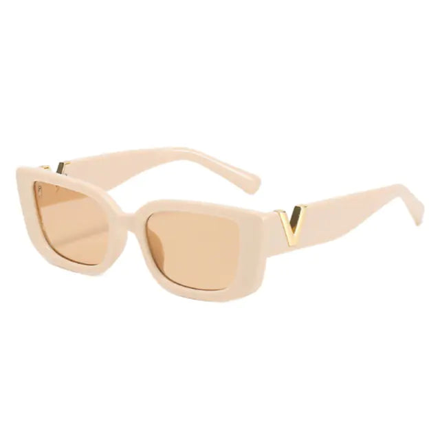 Rectangle Retro Sunglasses - Woman`s Clothing