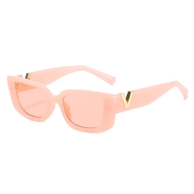 Rectangle Retro Sunglasses - Woman`s Clothing