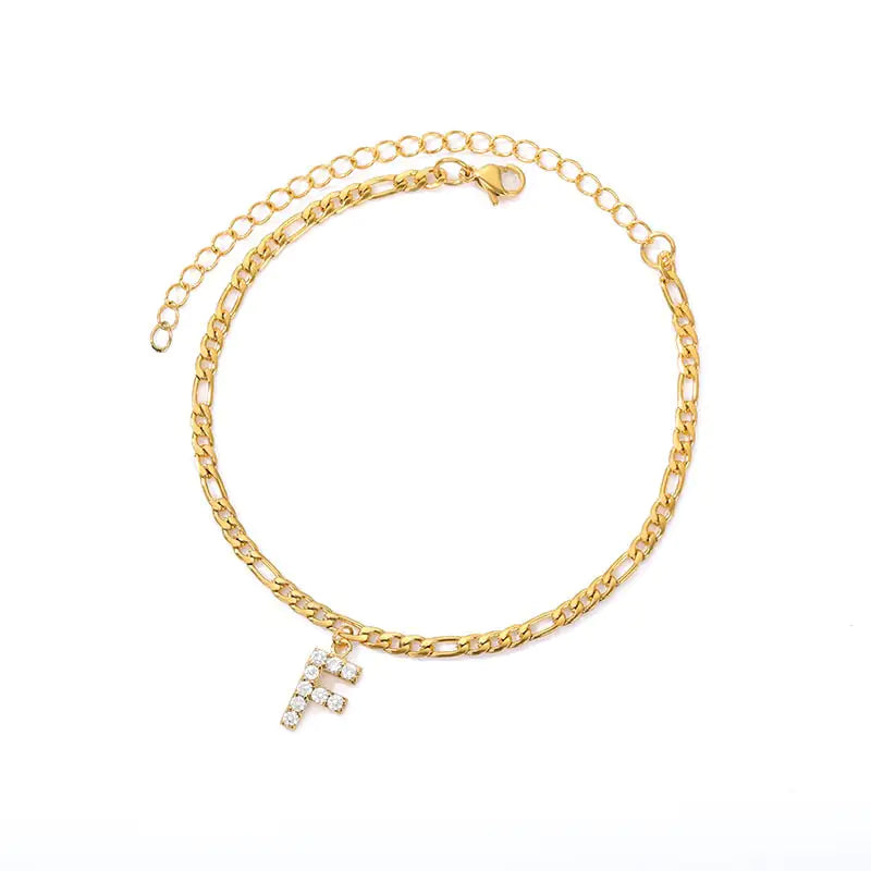 Personalized Initial Anklet – Add Elegance to Your Style