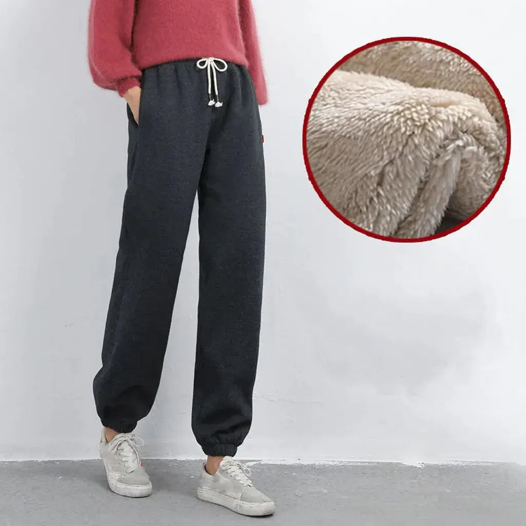 Women Winter Warm Leggings Thick Trousers - Woman`s Clothing