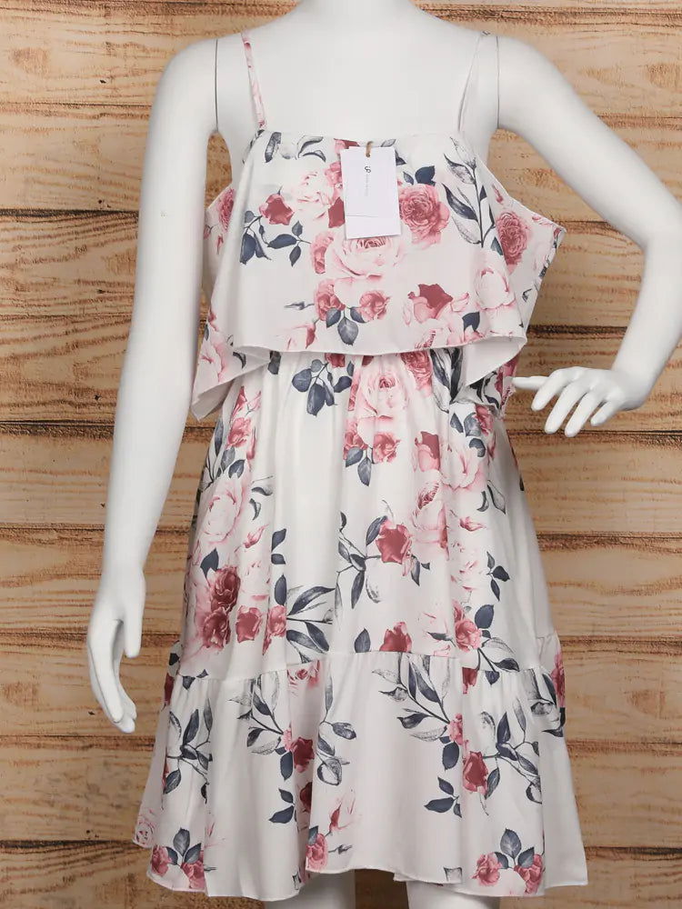 Off Shoulder Floral Mini DressOff Shoulder Floral