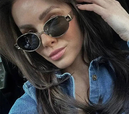 Oval Luxe Sunglasses - Woman`s Clothing