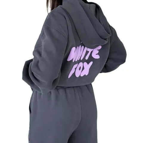 Print Style Hoodie - Woman`s Clothing