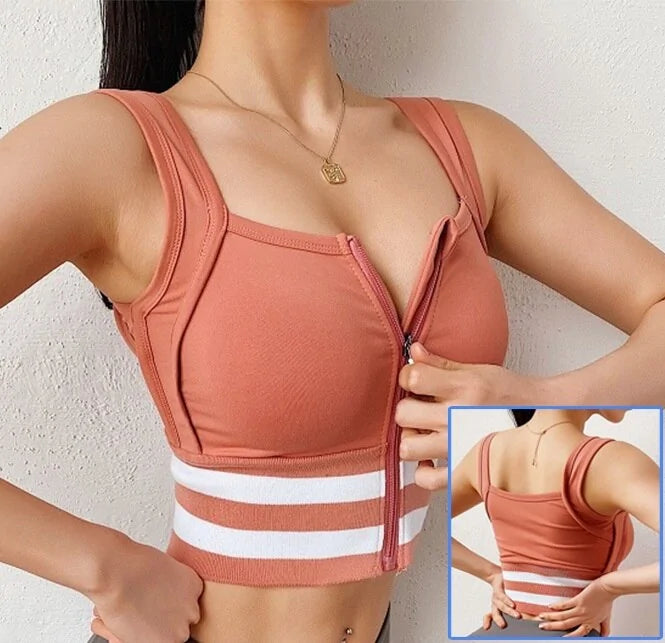 Ultimate Front Zipper Sports Bra