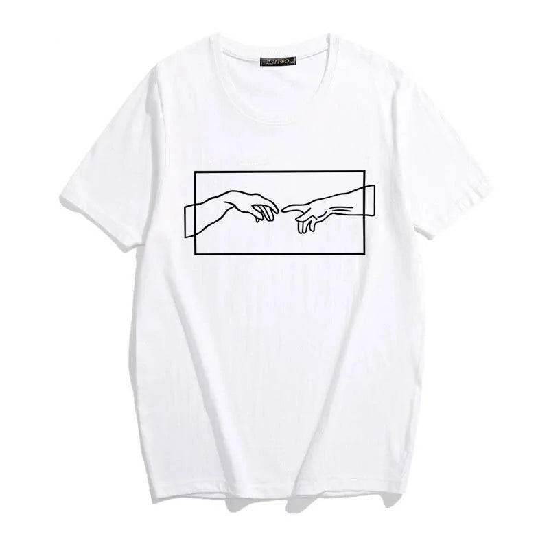 Michelangelo T-Shirt Aesthetic Art - Woman`s Clothing