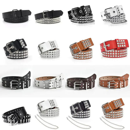 Rivet Studded Belt - Woman`s Clothing