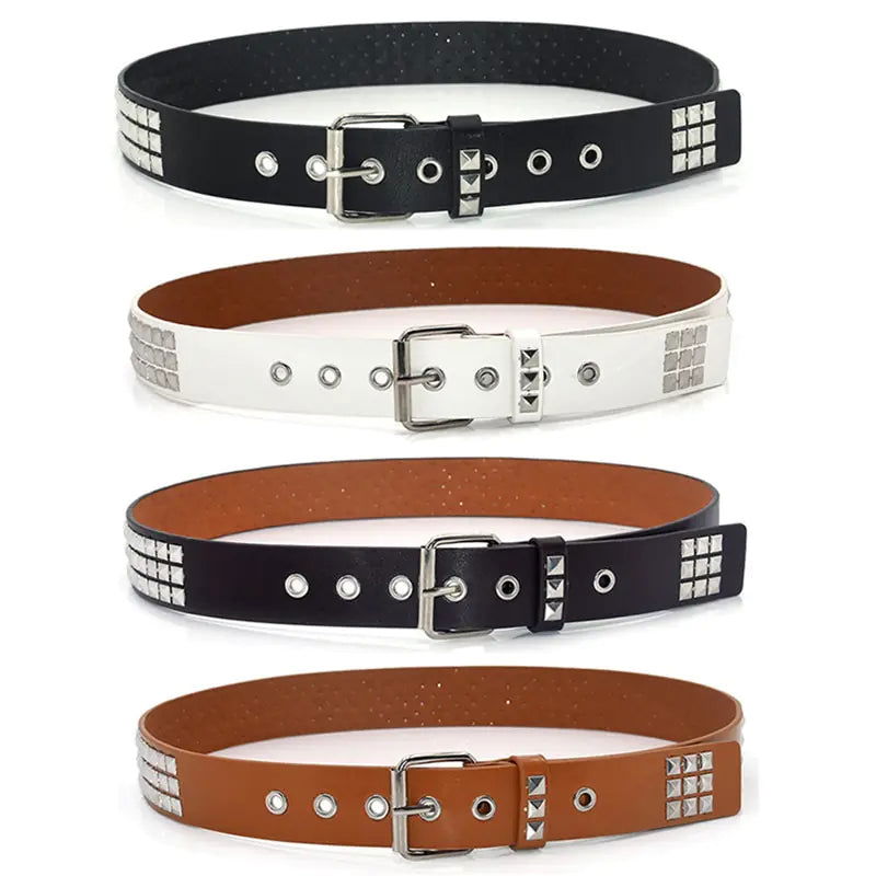 Rivet Studded Belt - Woman`s Clothing