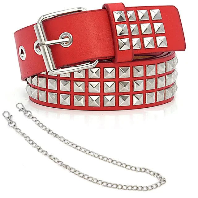 Rivet Studded Belt - Woman`s Clothing