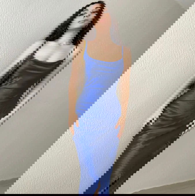 Sexy Spaghetti Dress - Woman`s Clothing