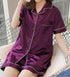 Silk Short Sleeve and Pyjama - Woman`s Clothing