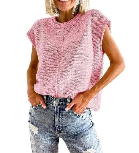 Woman`s Versatile Solid Ease SweaterVersatile Solid