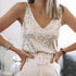 Sparkle Vibe Sequin Vest - Woman`s Clothing