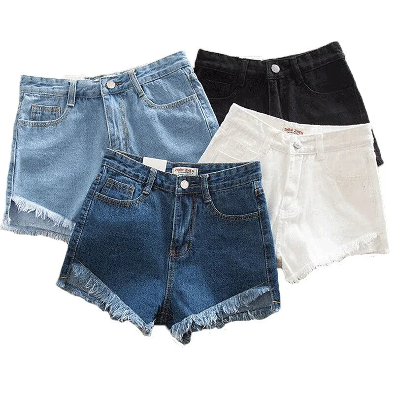 Summer Denim Shorts - Woman`s Clothing
