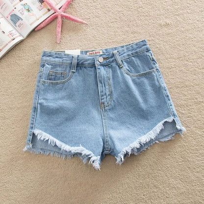 Summer Denim Shorts - Woman`s Clothing