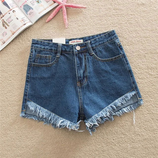 Summer Denim Shorts - Woman`s Clothing