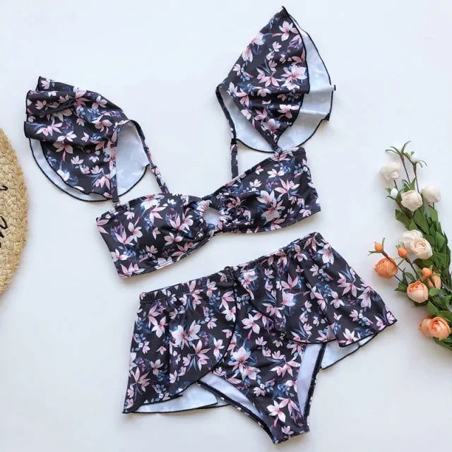 Swimsuit High Waist Bikini - Woman`s Clothing