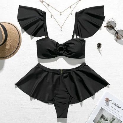 Swimsuit High Waist Bikini - Woman`s Clothing