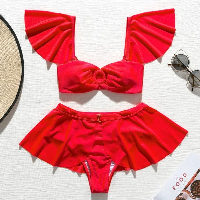 Swimsuit High Waist Bikini - Woman`s Clothing