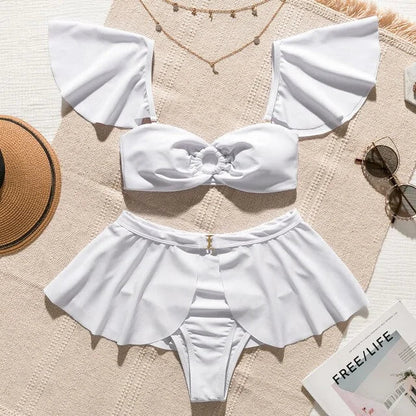 Swimsuit High Waist Bikini - Woman`s Clothing