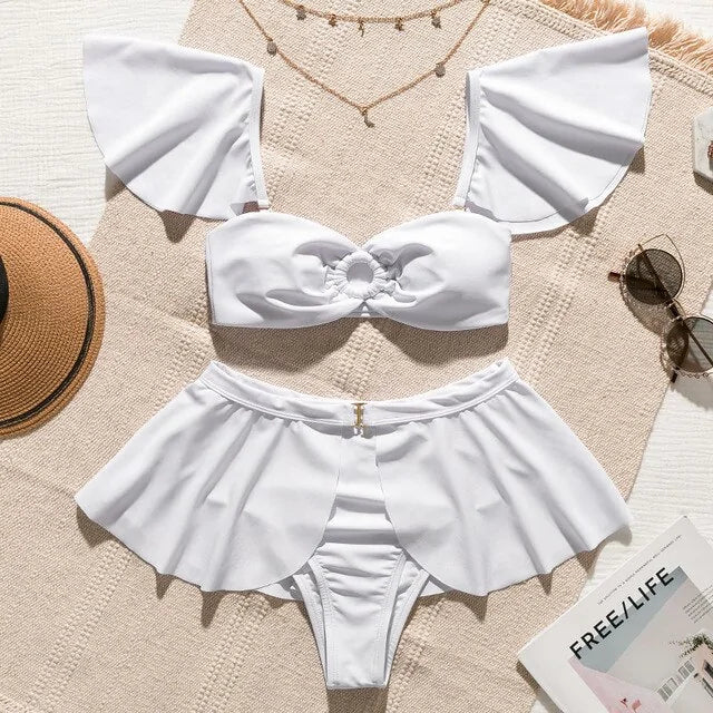 Swimsuit High Waist Bikini - Woman`s Clothing
