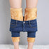 Thermal Autumn Warm Plush Jeans - Woman`s Clothing