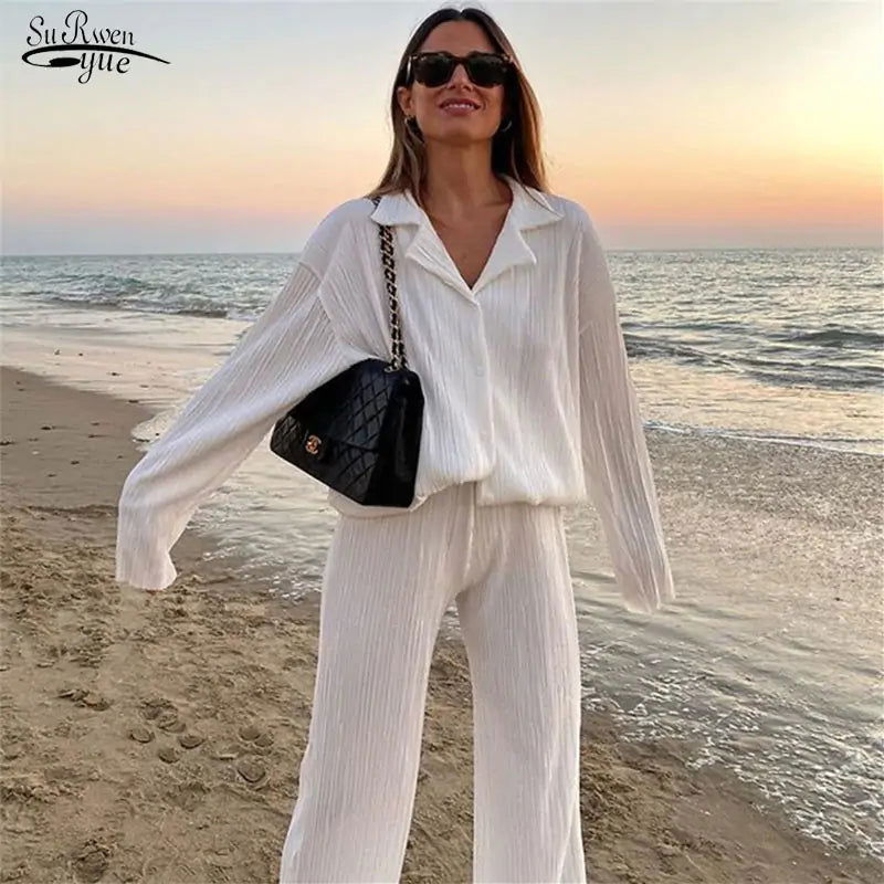 Two Piece Long Sleeve SuitTwo Piece Long Sleeve