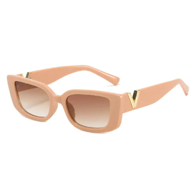 Rectangle Retro Sunglasses - Woman`s Clothing