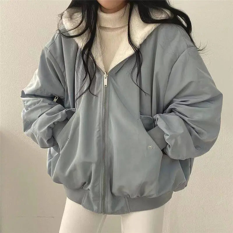 Fluffy Thick Warm Women`s Fleece - Woman`s Clothing