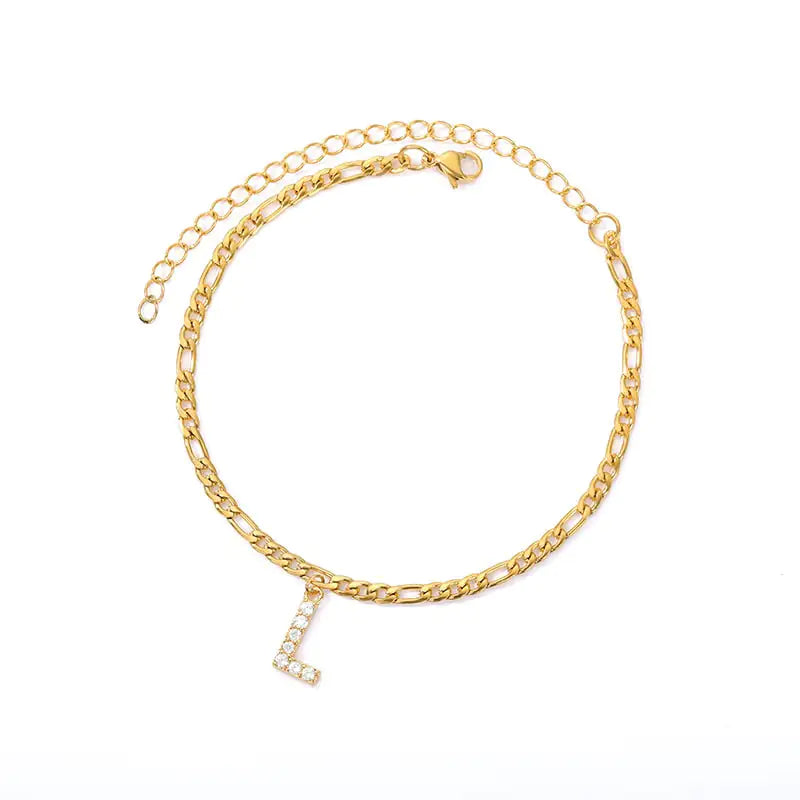 Personalized Initial Anklet – Add Elegance to Your Style