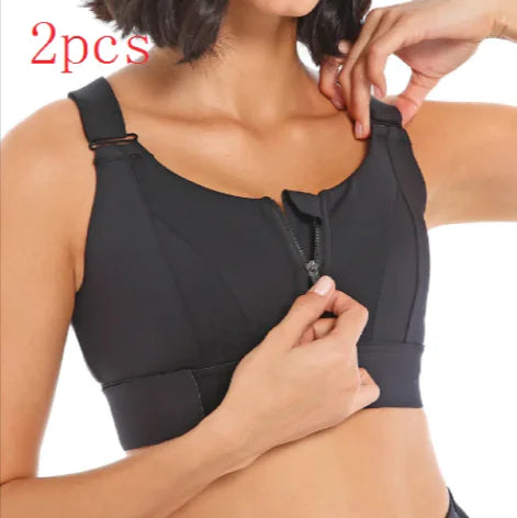 High-Intensity Shockproof Seamless Fitness Bra