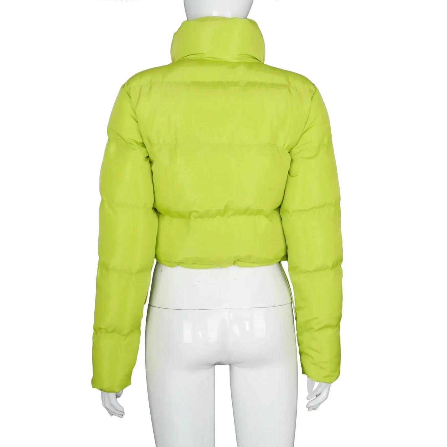 Ladies Mini Puffer Coat - Woman`s Clothing