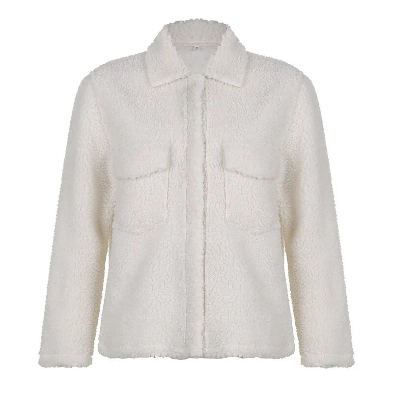 White Winter Women`s Jacket - Woman`s Clothing