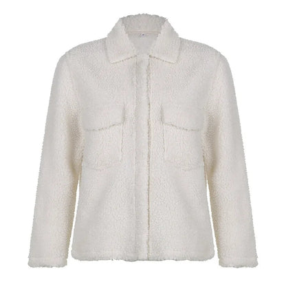 White Winter Women`s Jacket - Woman`s Clothing