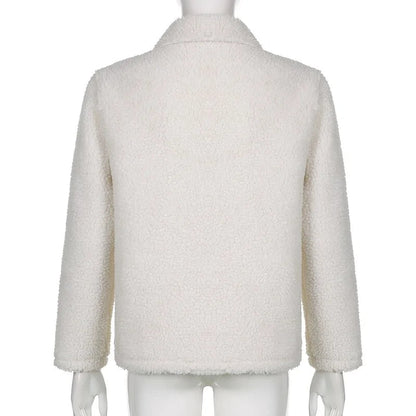 White Winter Women`s Jacket - Woman`s Clothing