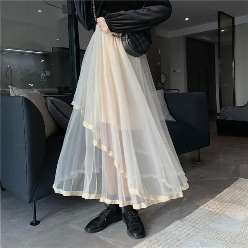 Women Solid Korean Style SkirtWomen Solid