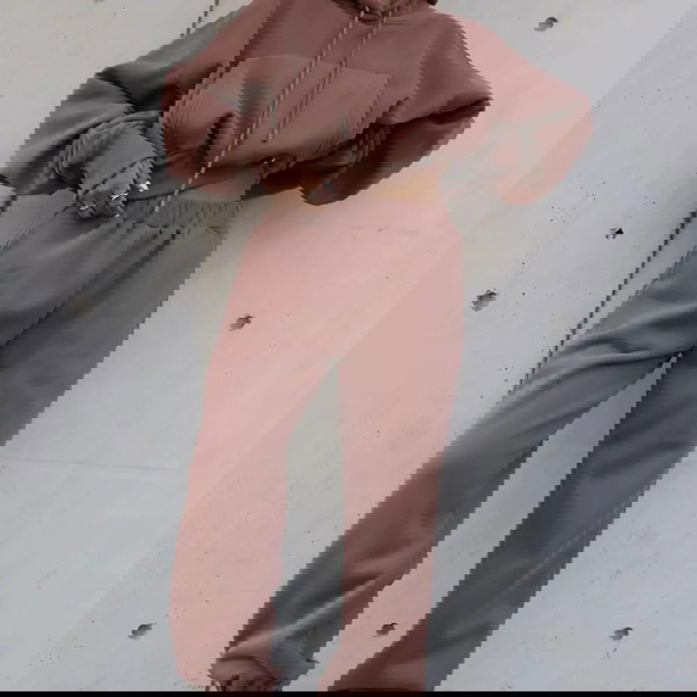 Women Warm Hoodie and Pants SetWomen Warm Hoodieloungewear