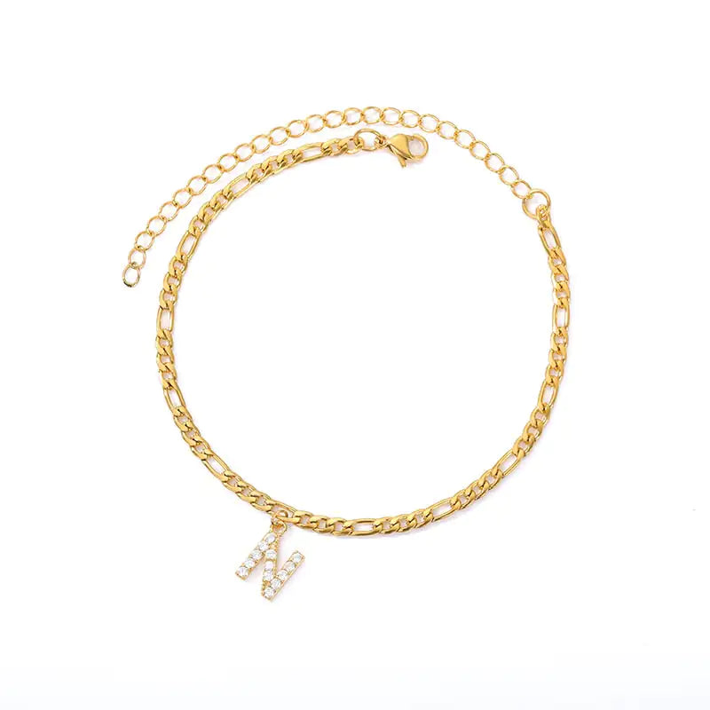 Personalized Initial Anklet – Add Elegance to Your Style