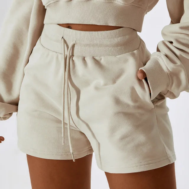 Women Loose Fit Drawstring Shorts