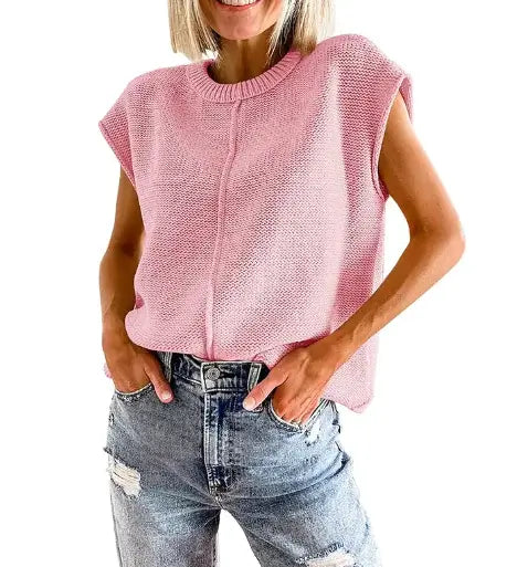 Woman`s Versatile Solid Ease SweaterVersatile Solid