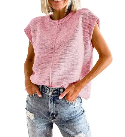 Woman`s Versatile Solid Ease SweaterVersatile Solid