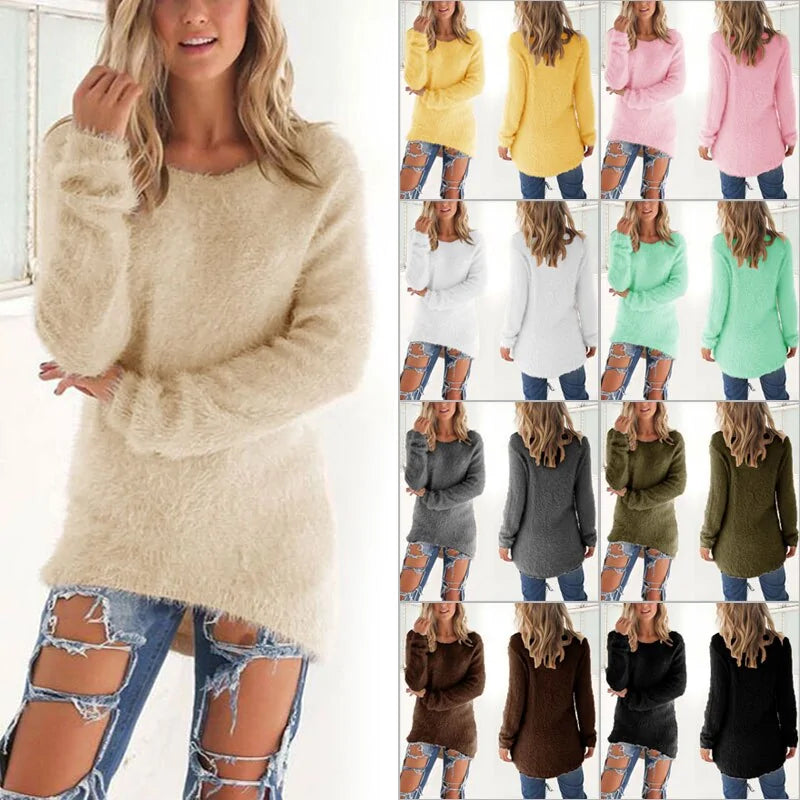 Fashionable Ladies Warm Pullover - Woman`s Clothing